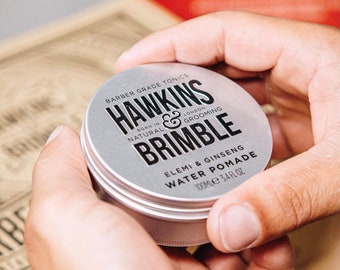 Hawkins & Brimble Hair Water Pomade 100ml | UK British Male Grooming | Natural Ingredients