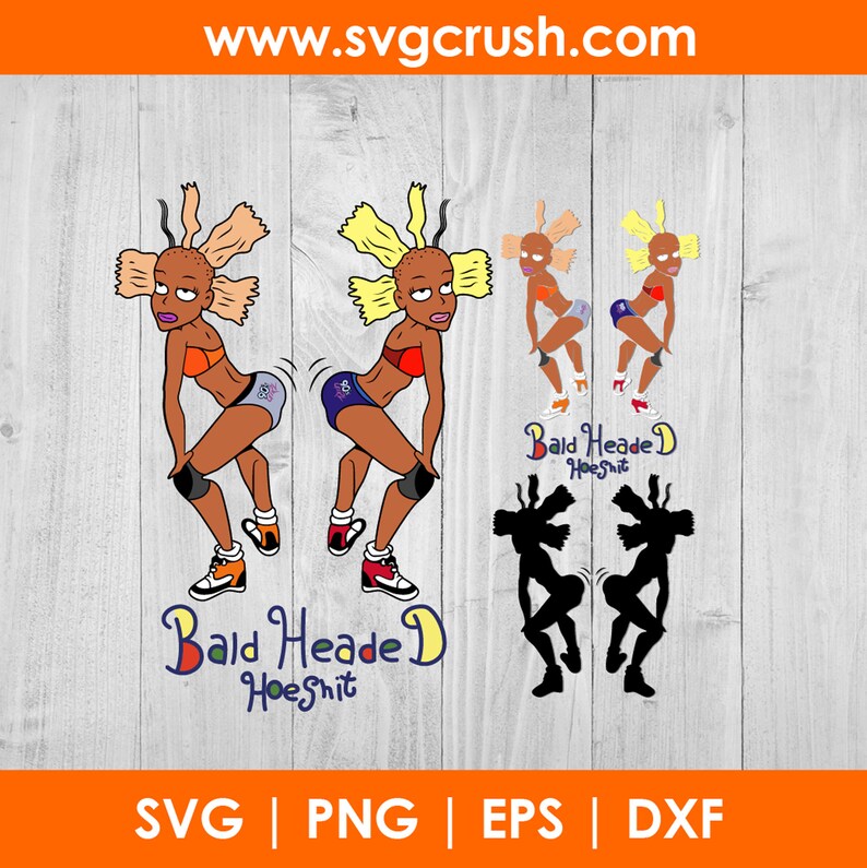 Bald Headed Hoe SVG eps png &amp; dxf Instant Download Digital | Etsy