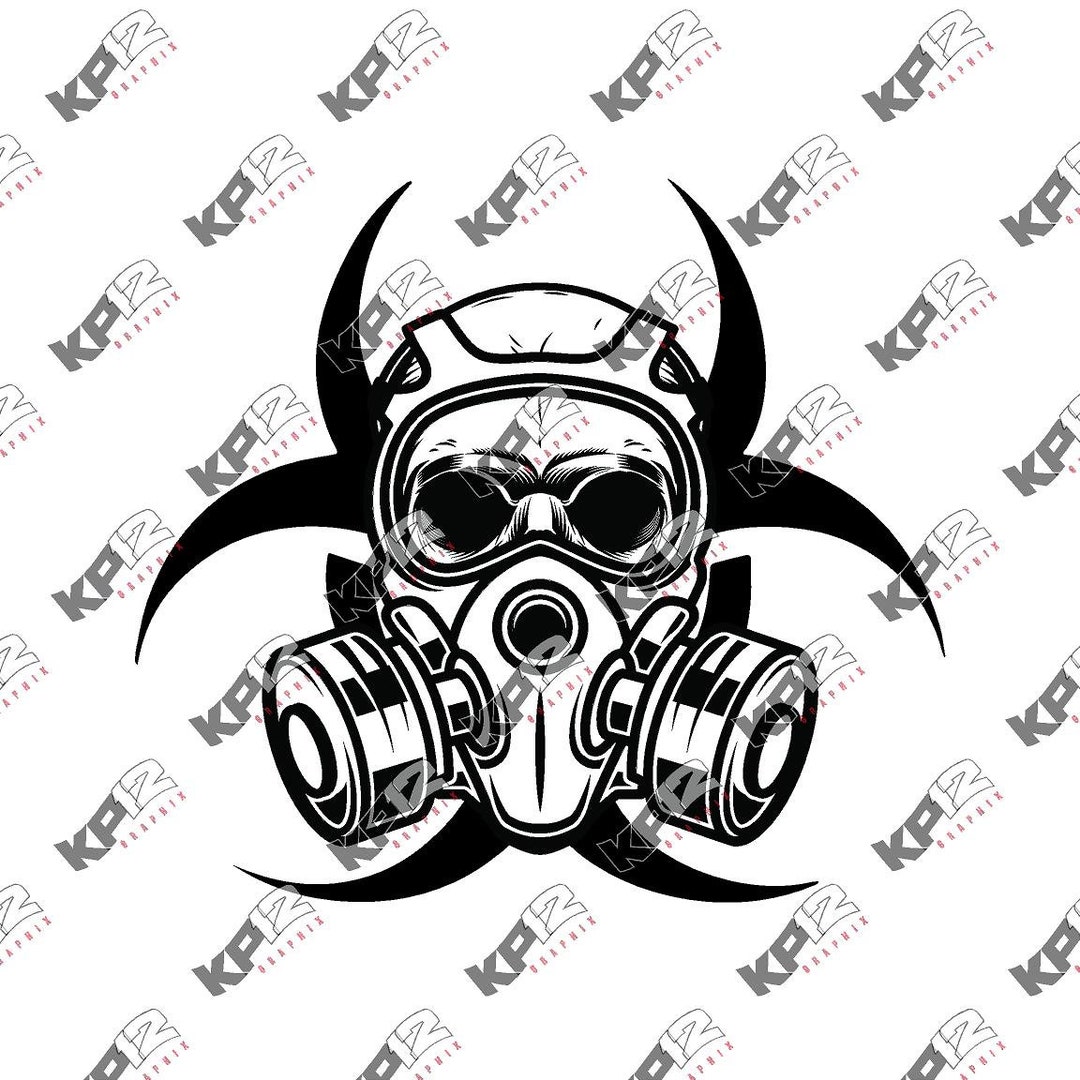 Biohazard | Skull | Gas Mask | | Digital Download | .png .jpeg .svg ...