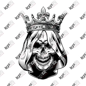 Crowned Grim Reaper/ Descarga digital / .png .jpeg /Transparente