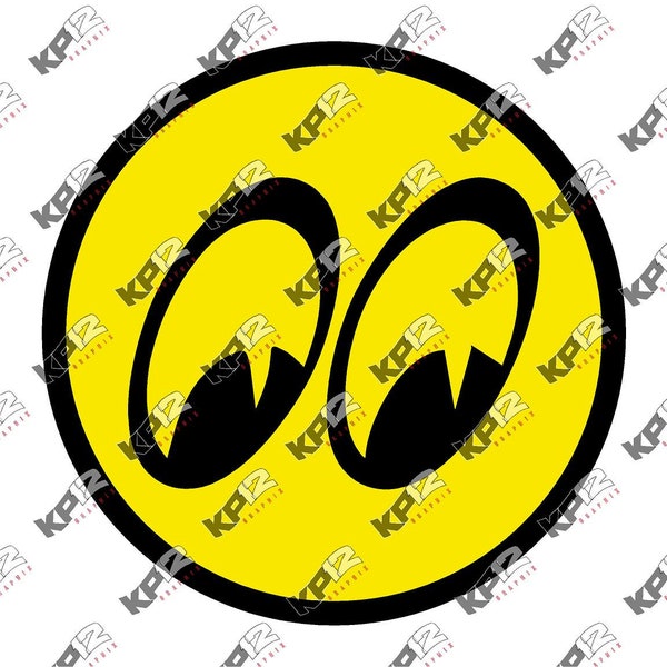 Moon Eyes SVG Digital Download for Die Cut Machines Cricut| Drag Racing | Classic | Digital Download | .png .jpeg |Transparent | Clipart