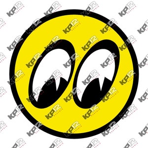 Mond Augen mit weißem Hintergrund SVG Digital Download für Die Cut Cricut| Drag Racing | Digitaler Download | .png .jpeg |Transparent | Clipart