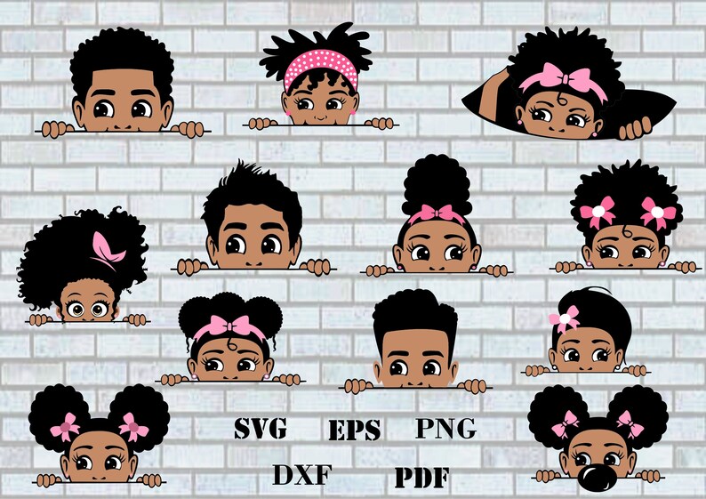 Download Peekaboo SVG Set. Peekaboo girl svg. Peekaboo boy svg. | Etsy