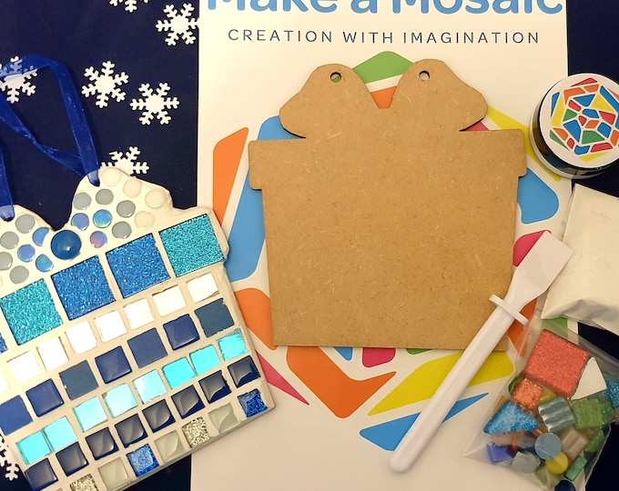Make a Mosaic Tree Decoration - Christmas Present - Christmas Crafts - Christmas Eve - Any colour combination