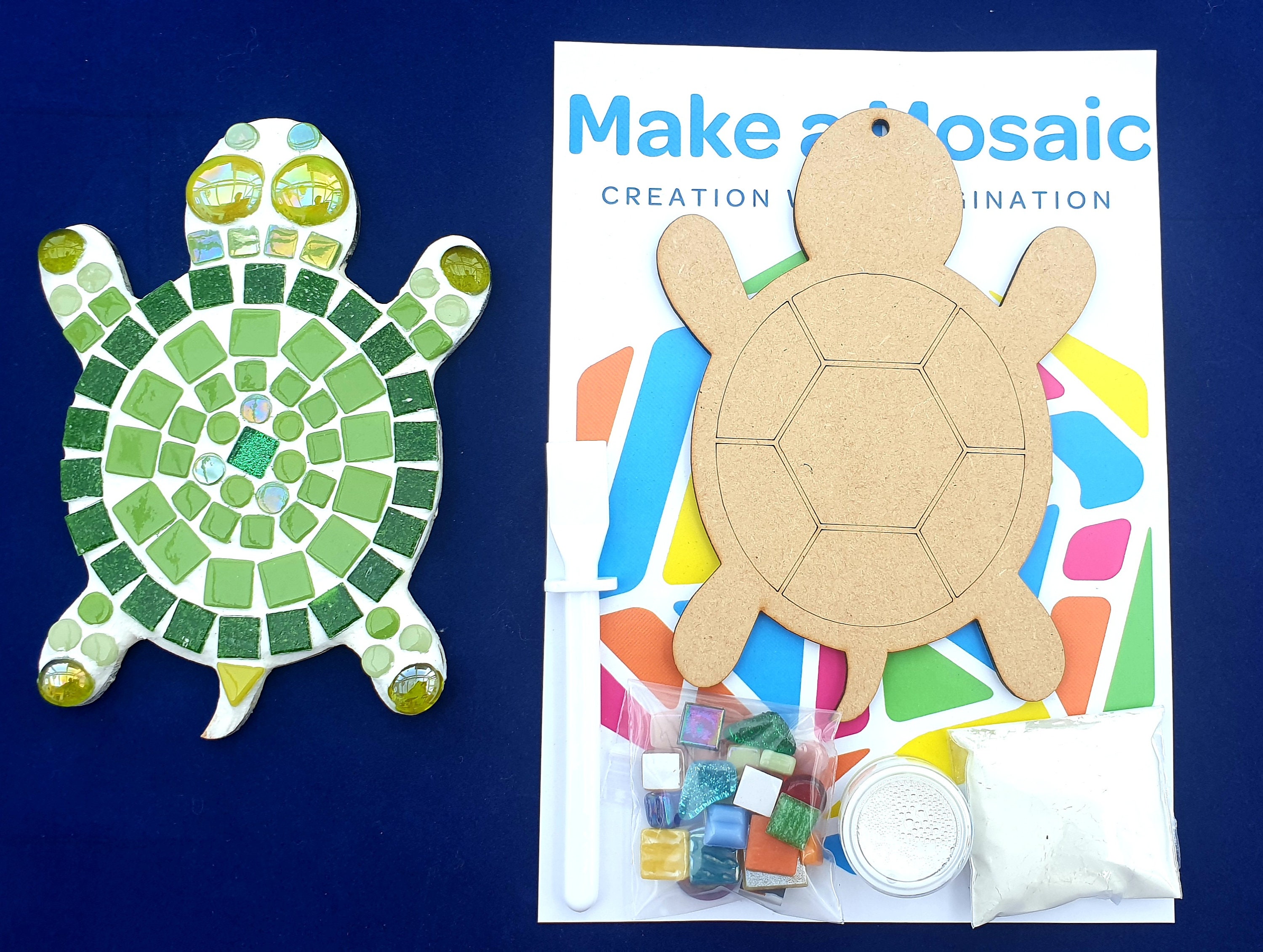 Turtle Mosaic Kit, Craft Kit, DIY Kit for Adults, Craft Kit for Kids, Kid-friendly  Craft, DIY Project, DIY Mosaic Kit, Mosaic Art 