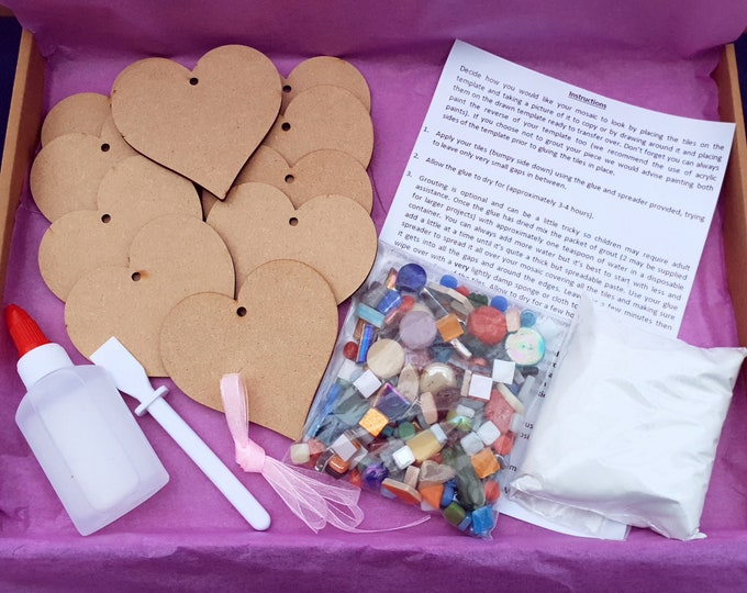 Mosaic Craft Kit Bundle Box - Craft Party - Party Box - Family Crafts