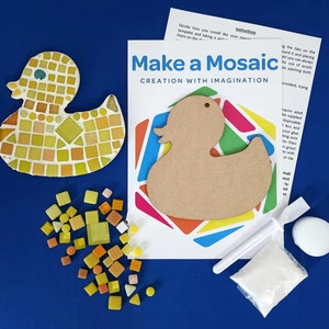 Mosaic Duck Craft Kit - Any colour combination - Spring Crafts