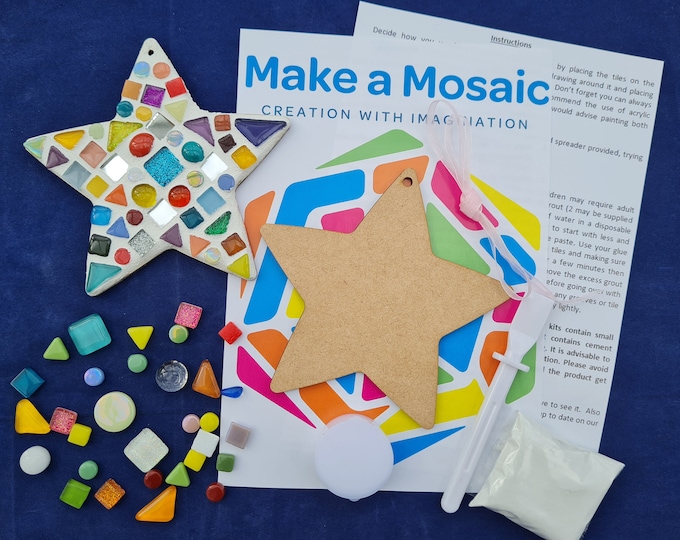 Mosaic Hanging Star Craft Kit - Make Your Own - Craft Gift -**MULTIBUY OFFER**