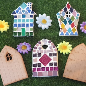 Mosaic Craft Kit - Mini Fairy Door - Fairy Garden - Make your own