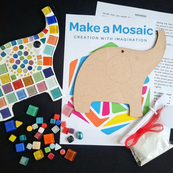 Elephant Mosaic Etsy