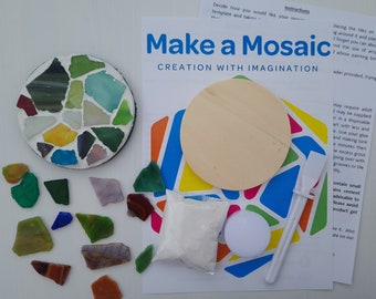 Kit per realizzare un sottobicchiere a mosaico - Crashed Glass