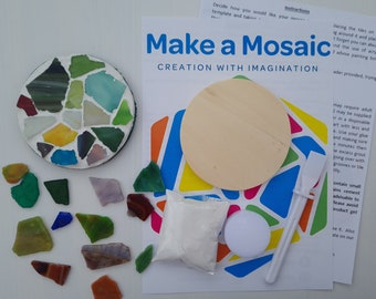 Make a Mosaic Coaster Craft Kit - Crashed Glass