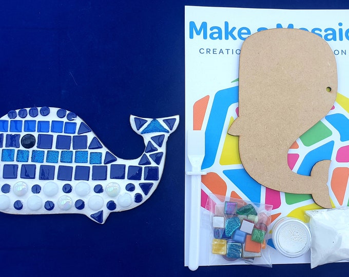 Make a Mosaic Craft Kit -  Under the Sea - Whale