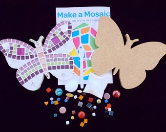 Make a Mosaic  Butterfly Craft Kit - Make your own - DIY Crafts