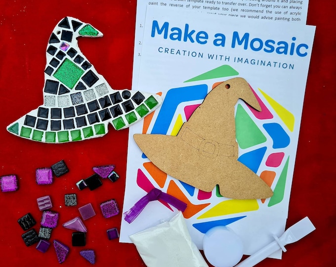 Make a Mosaic Halloween Craft Kit - Witches Hat - Halloween Crafts