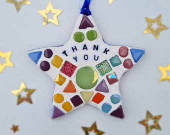 Make a Mosaic Star Craft Kit - Any Colour Combination, Thank you gift, Party Bags, Personalised, Make your own