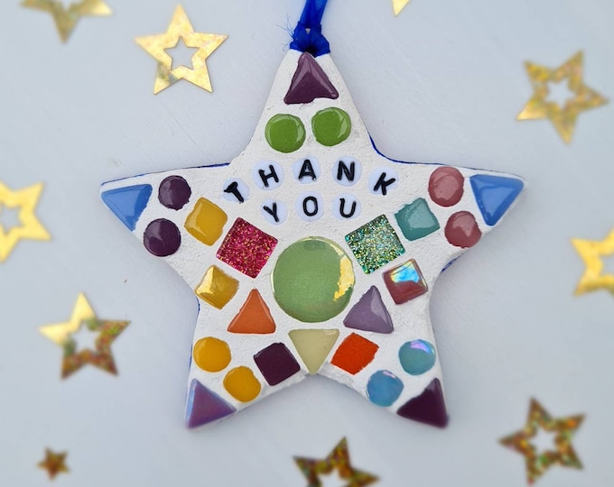 Make a Mosaic Star Craft Kit - Any Colour Combination, Thank you gift, Party Bags, Personalised, Make your own