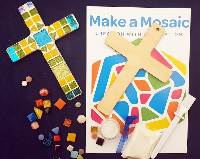 Make a Mosaic Easter Cross Craft Kit - Easter Crafts