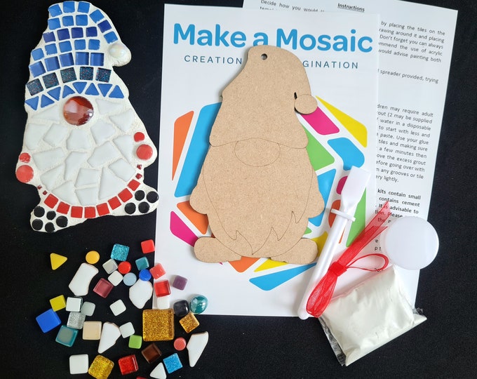 Make a Mosaic Gonk Craft Kit - Any Colour Combination - Easter Crafts