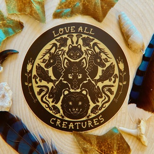 Love All Creatures Sticker