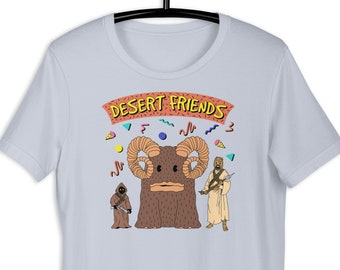 Camiseta Desert Friends, camiseta Tatooine, camiseta Mos Eisley, camisetas Tusken Raider, Jawa Cute, camiseta Bantha, Jawas, camiseta WDW