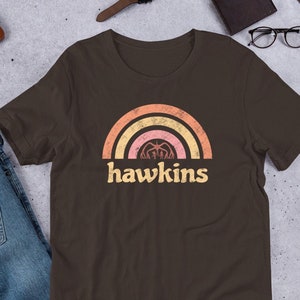 Town of Monsters T-Shirt - Hawkins Tee Hawkins Shirt 80er Vibe Shirt Upside Down Shirt Munson Shirt Hell Fire T-shirt