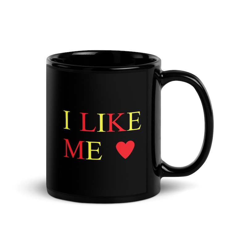 I Like Me Black Glossy Mug, Wade Wilson Mug, TVA Coffee Mug, Deadpool Mug, Wolvie Mug, I Like Me Coffee Mug