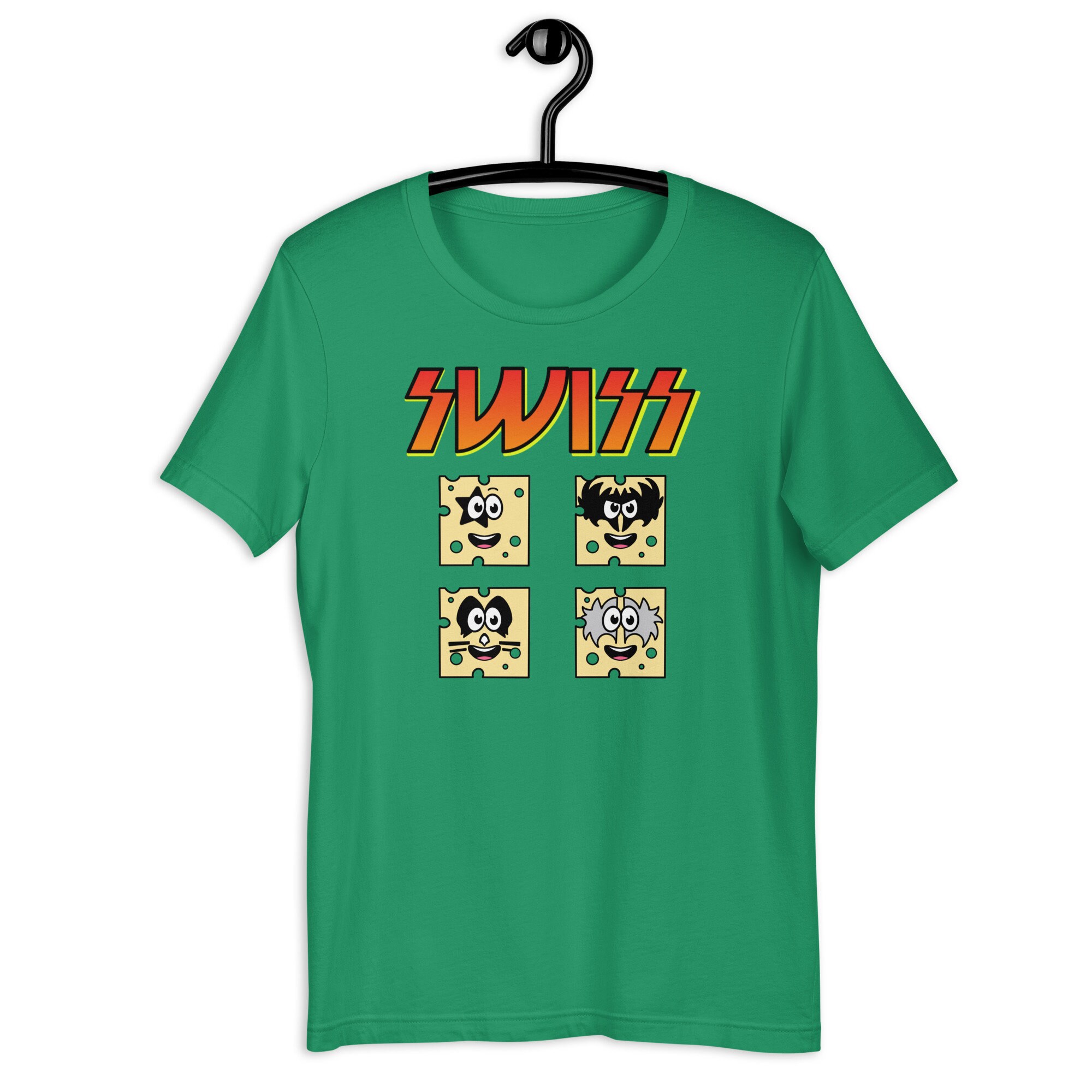 Kiss the Swiss Cheese T-shirt, Funny Cheese Shirt, Swiss Cheese