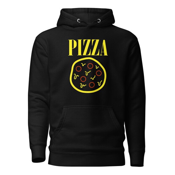 90s Pizza Spirit Hoodie - Pizza Hoodie Pizza Sweatshirt Grunge