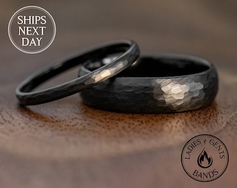 Fortis | Anello In Acciaio Damasco E Titanio Color Ruggine Da 7 Mm | Disponibile! | Lucleon