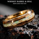 Opal Wedding Band