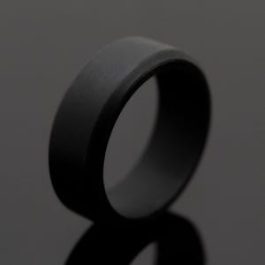 8mm Black Silicone Wedding Band – Flexible Rubber Ring for Active Wear, Comfort Fit image 7