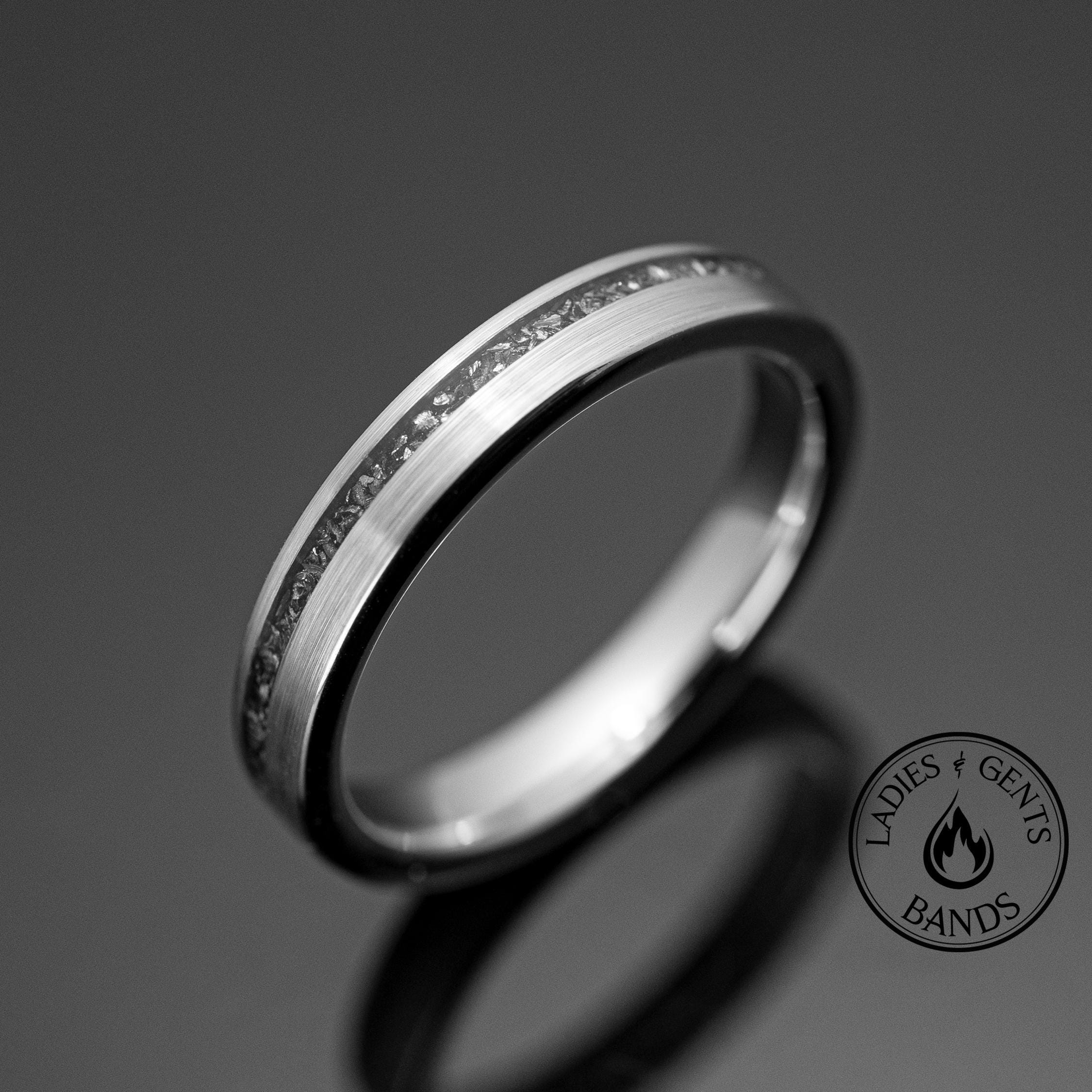 Fede Nuziale In Alluminio Leggero Taglio Laser 4mm - Argento - Varie Taglie