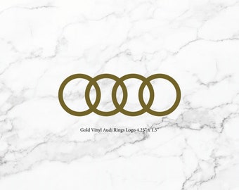 Calcomanía/pegatina con el logotipo de los anillos de Audi