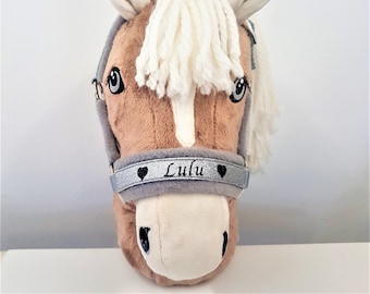 halter hobby horse  personalisable desired name headcollar for hobby horse with glitter halter for horses headcollar for horses