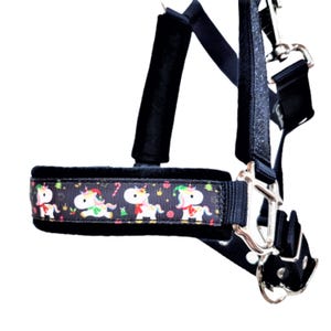 Halter for horses / headcollar size Full &quot;Christmas&quot; halter for horses Christmas headcollar for horses Christmas Halter for horses size XL