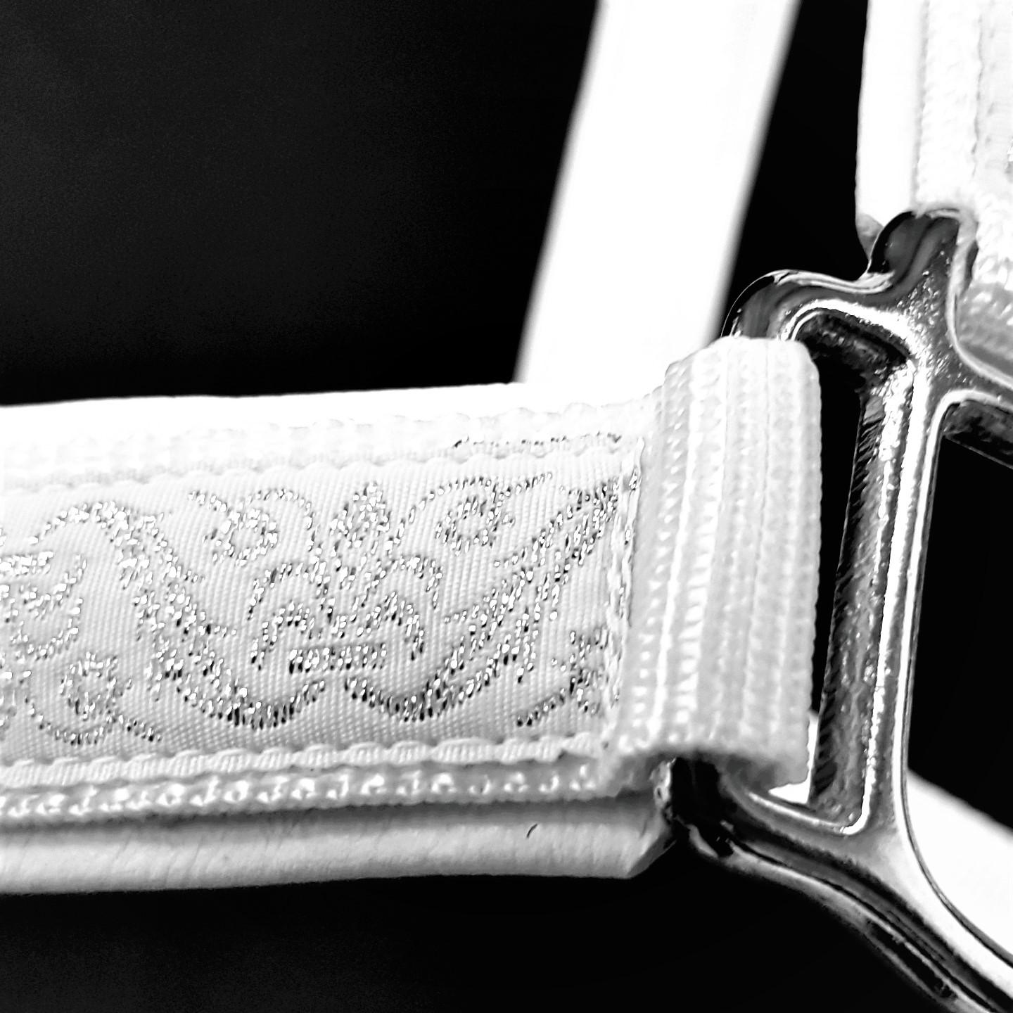 Longe En Coton Blanc (environ 8 Yards) Avec Crochet à Pression Métal – équitation