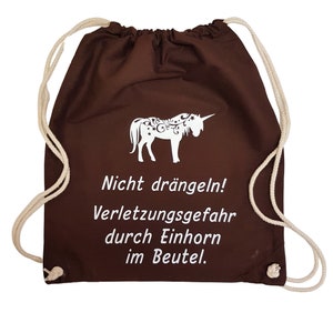 Reithelmbeutel &quot;Einhorn&quot; personalisierbar Turnbeutel  Geschenk Gymbag Pony personalisierbar Gymsack Pony Reithelmtasche Pferd