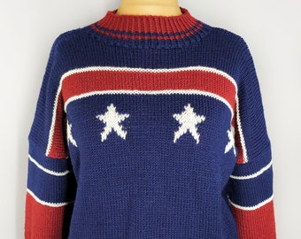 Vintage wool sweater with stars