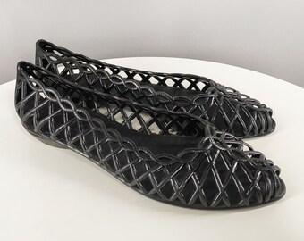 neon jelly shoes 80s