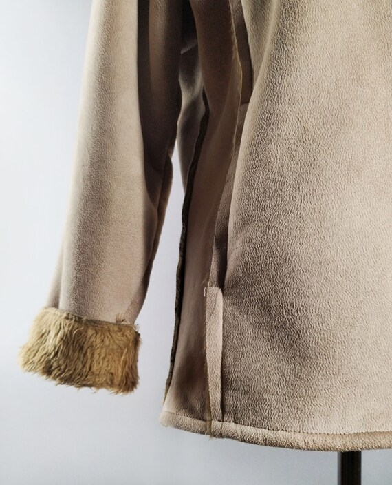 Vintage faux shearling jacket - image 8