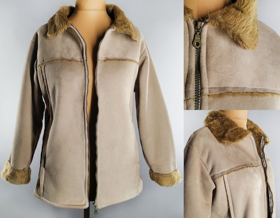 Vintage faux shearling jacket
