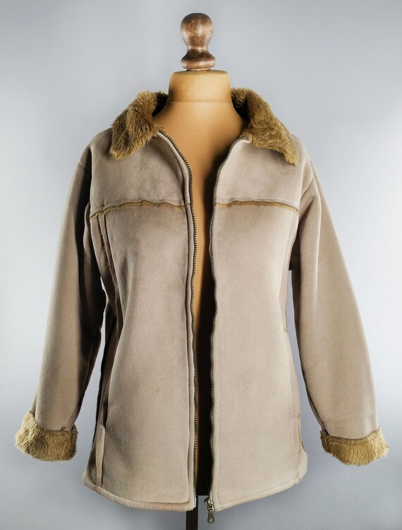 Vintage faux shearling jacket - image 2