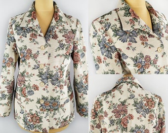 Vintage tapestry blazer in floral print