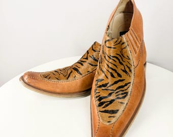 Zota Leather With Horse Hair Mens Dress Shoes. Size 7.5 