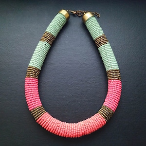 Vintage large boho necklace