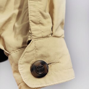 Vintage men's bomber jacket, yellow oversized jacket image 7