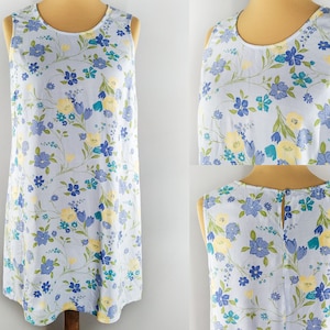 Vestido de verão vintage com estampa floral