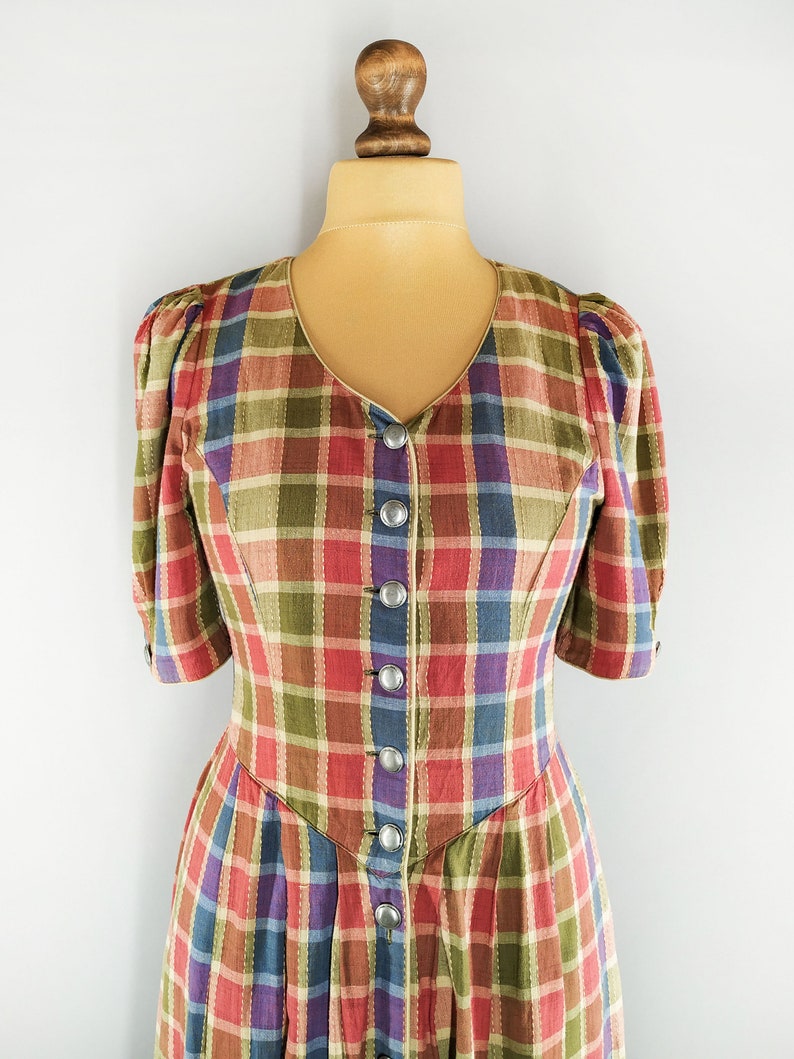 checkered vintage dress