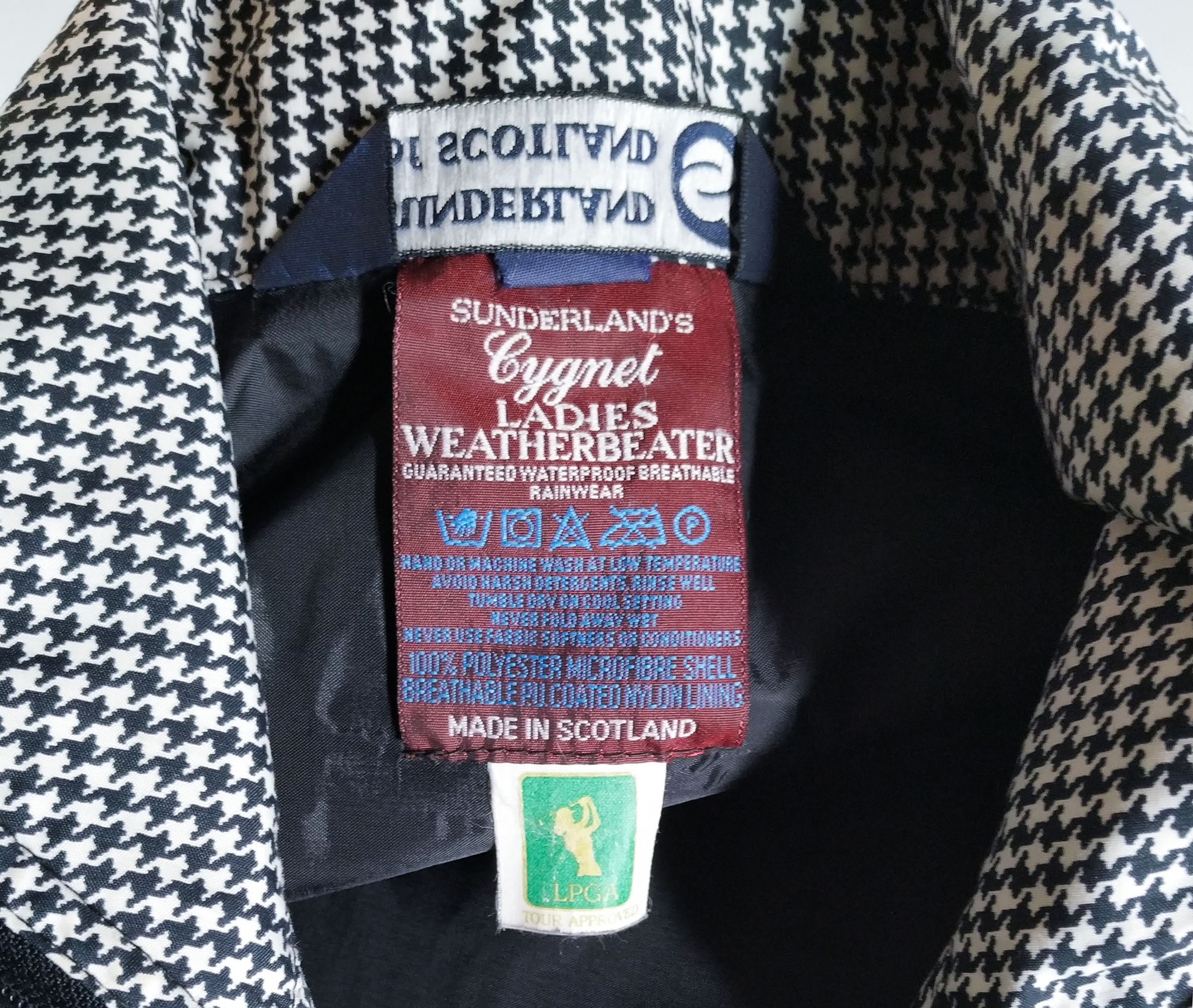 ジャケット・アウター Vintage Houndstooth pattern coat Vintage Y2K House of Dereon Houndstooth Plaid Jacket Coat